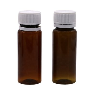 Άλλα Φάρμακα 50 ml μπουκάλι για σιρόπι βήχα PET με προσαρμόσιμο χρώμα και ασφαλές καπάκι