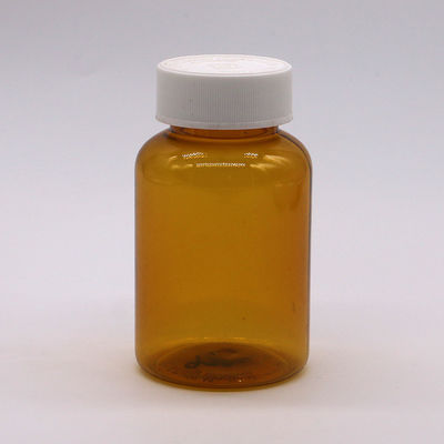 180 ml Φιαλάκι πλαστικού PET Amber με καπάκι CRC για κάψουλες Πίβλα 6OZ/180ML
