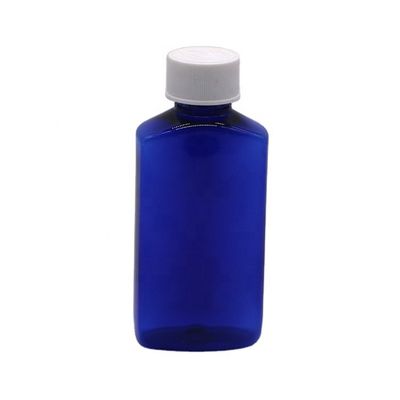 Βασικό υλικό PET 120 ml τετραγωνικό αποστειρωμένο σιρόπι βήχα στοματικό υγρό μπουκάλι Καπάκι ασφαλείας παιδιού