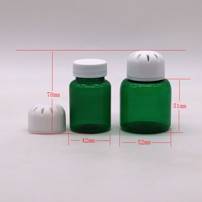 90 ml/3OZ τετραγωνικό PET πλαστικό χάπι Καψούλα Πίναγμα για τη συσκευασία στερεών μπαχαρικών Δωρεάν δείγμα