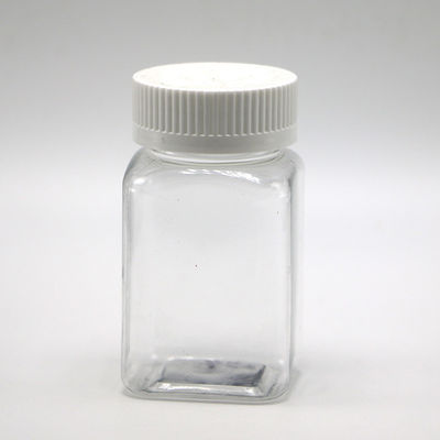 100ml PET Square Jar Pharma's Long-lasting για αποθήκευση ζάχαρης γλυκών