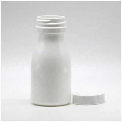 120mL μπουκάλι πλαστικού HDPE σε σχήμα μπόουλινγκ για αποθήκευση χαπιών