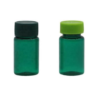 20ML/ CC Διαφανή πλαστικά φιαλίδια υγρού από PET με καπάκια σε ειδικό χρώμα και στρογγυλό σχήμα