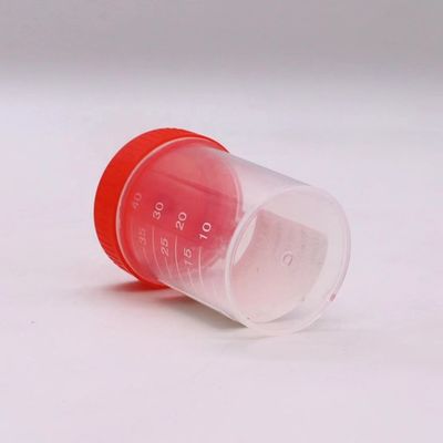 50 ml/60 ml PP πλαστικό φλιτζάνι συλλογής κοπράνων για φιάλη δειγμάτων σε εργαστηριακά είδη