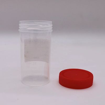 50 ml/60 ml PP πλαστικό φλιτζάνι συλλογής κοπράνων για φιάλη δειγμάτων σε εργαστηριακά είδη