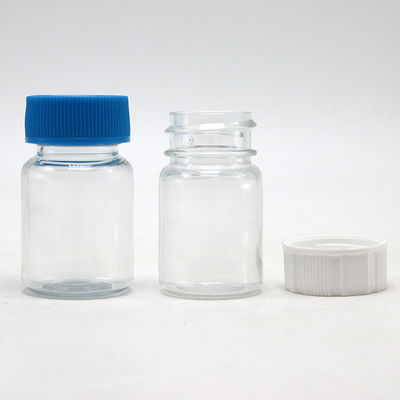 15 ml στρογγυλό σχήμα μπουκάλι πλαστικού PET για αποθήκευση συμπληρωμάτων φαρμάκων