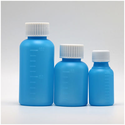 100 ml PET Amber/ Blue Maple Cough Syrup Oral Liquid Flask με καπάκι CRC και θερμική σφραγίδα