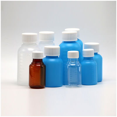 100 ml PET Amber/ Blue Maple Cough Syrup Oral Liquid Flask με καπάκι CRC και θερμική σφραγίδα