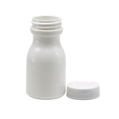 ΣΥΡΙΖΑ ΚΑΠ Σφραγίσματος τύπου 60mL Bowling σχήμα HDPE πλαστικό μπουκάλι για την αποθήκευση συμπληρώματος