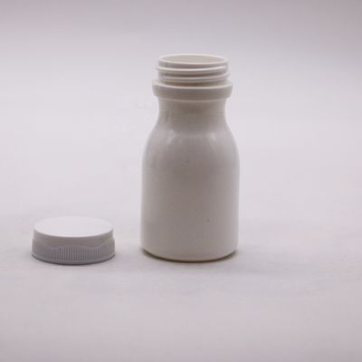ΣΥΡΙΖΑ ΚΑΠ Σφραγίσματος τύπου 60mL Bowling σχήμα HDPE πλαστικό μπουκάλι για την αποθήκευση συμπληρώματος