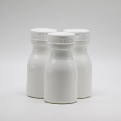 ΣΥΡΙΖΑ ΚΑΠ Σφραγίσματος τύπου 60mL Bowling σχήμα HDPE πλαστικό μπουκάλι για την αποθήκευση συμπληρώματος