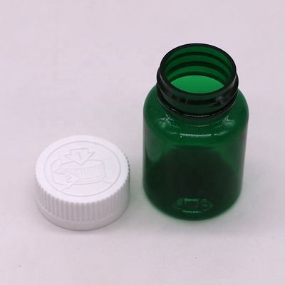 50cc 32mm Neck PET πλαστικό μπουκάλι χάπια καψάκια φιαλίδια κάψουλες με ανθεκτικό στα παιδιά καπάκι υλικό βάσης PET