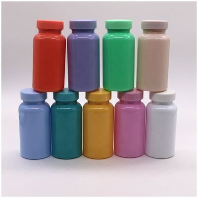 Τυποποιημένο χρώμα 150mL/5oz μπουκάλι PET για δισκία/καψάκια/κονδύλα/χάπια και εκθετικό καπάκι