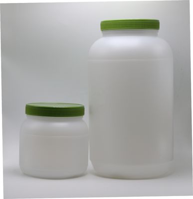 Ψωμί 1L / 4L HDPE πρωτεΐνη σε σκόνη με ευρύ στόμα Αποθήκευση τροφίμων με καπάκι βίδες και αλουμινένιο υλικό θερμικής επαγωγής