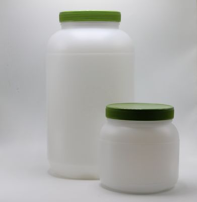 Ψωμί 1L / 4L HDPE πρωτεΐνη σε σκόνη με ευρύ στόμα Αποθήκευση τροφίμων με καπάκι βίδες και αλουμινένιο υλικό θερμικής επαγωγής