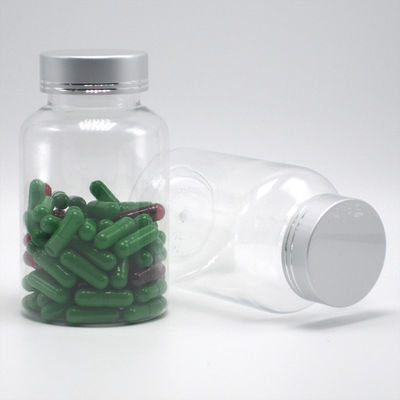 Διαφανές 175 ml PET πλαστικό μπουκάλι Boston Round για εξατομικευμένα χρωματικά δοχεία φαρμάκων
