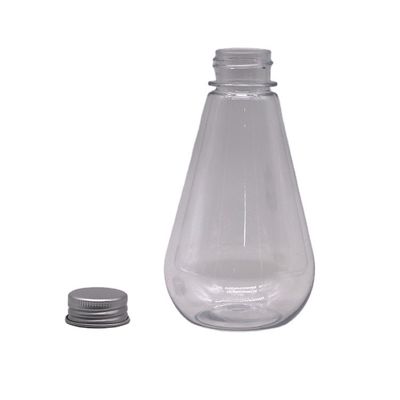 Αποθήκευση φαρμάκων 250 ml HDPE πλαστικό μπουκάλι υγρού μοναδικού σχήματος με προσαρμοσμένο λογότυπο και κάλυμμα αλουμινίου