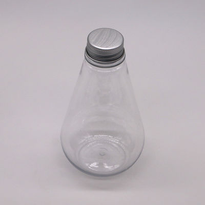 Αποθήκευση φαρμάκων 250 ml HDPE πλαστικό μπουκάλι υγρού μοναδικού σχήματος με προσαρμοσμένο λογότυπο και κάλυμμα αλουμινίου