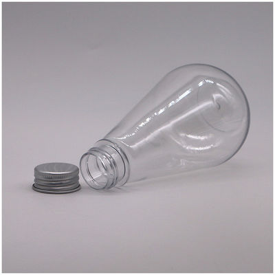 Αποθήκευση φαρμάκων 250 ml HDPE πλαστικό μπουκάλι υγρού μοναδικού σχήματος με προσαρμοσμένο λογότυπο και κάλυμμα αλουμινίου