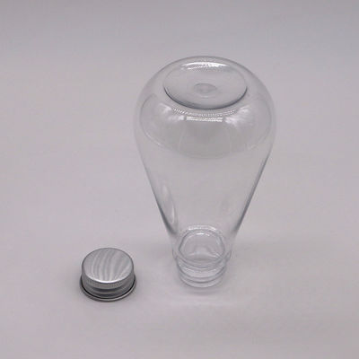 Αποθήκευση φαρμάκων 250 ml HDPE πλαστικό μπουκάλι υγρού μοναδικού σχήματος με προσαρμοσμένο λογότυπο και κάλυμμα αλουμινίου