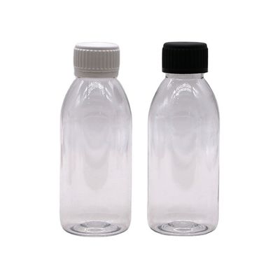 150 ml PET Οβάλ Αμπερό Φαρμακείο Φαρμακευτική συνταγή υγρό φάρμακο Σκηνοθετημένο δοχείο με καπάκι