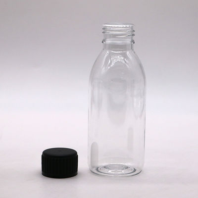 150 ml PET Οβάλ Αμπερό Φαρμακείο Φαρμακευτική συνταγή υγρό φάρμακο Σκηνοθετημένο δοχείο με καπάκι