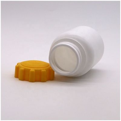 Στρογγυλό 225ml 7.5oz πλαστικό HDPE δοχείο φαρμάκων Συμπλήρωμα Κρατήρας φιάλης Εγκατασκευή κάλυψη