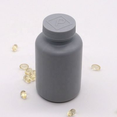 Ματ 200 ml HDPE Ασημένιο γκρι πλαστικό μπουκάλι για προσαρμόσιμη συσκευασία στερεών φαρμάκων