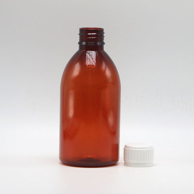 250 ml Στρογγυλό Αμπερό Φαρμακείο Φαρμακευτική Φαρμακευτική υγρή PET Συσκευή με κάλυμμα