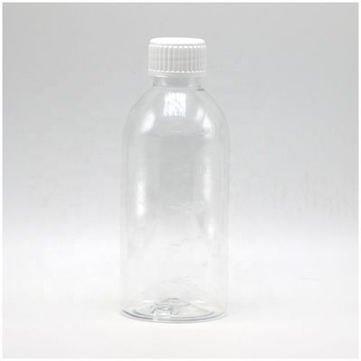 250 ml Στρογγυλό Αμπερό Φαρμακείο Φαρμακευτική Φαρμακευτική υγρή PET Συσκευή με κάλυμμα