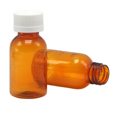 Υψηλής ποιότητας λάδι καπνού 30 ml PET Amber πλαστικό σιρόπι υγρό μπουκάλι με καπάκι βίδα