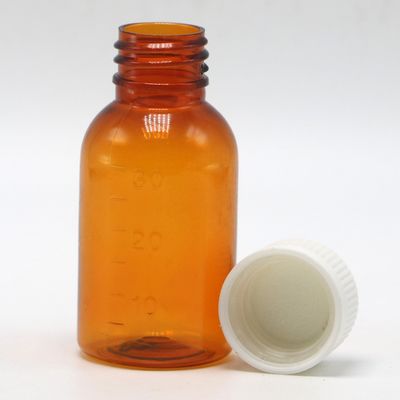 Υψηλής ποιότητας λάδι καπνού 30 ml PET Amber πλαστικό σιρόπι υγρό μπουκάλι με καπάκι βίδα