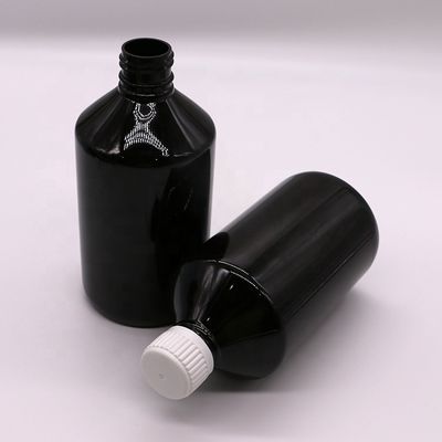 500mL/16.9oz Μπουκάλι πλαστικού σιροπιού PET Υγρά Συμπλήρωμα Φαρμάκων Περιέκτη με Κέπα