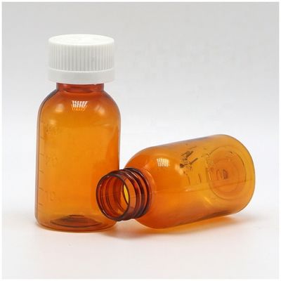Υψηλής ποιότητας λάδι καπνού 30 ml PET Amber πλαστικό σιρόπι υγρό μπουκάλι με καπάκι βίδα