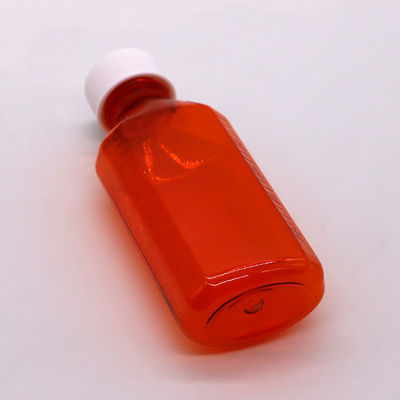 100cc PET Amber/ Orange Maple Cough Syrup Φιαλίδιο υγρού για το στόμα με κάλυμμα CRC και θερμική σφραγίδα