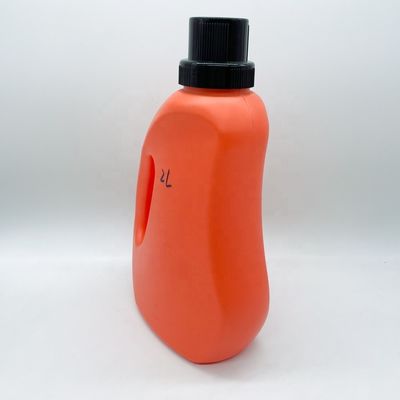 Προσαρμοσμένο χρώμα HDPE 2 λίτρα μπουκάλι υγρού απορρυπαντικού πλυντηρίου για καθαρισμό δοχείων