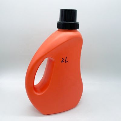 Προσαρμοσμένο χρώμα HDPE 2 λίτρα μπουκάλι υγρού απορρυπαντικού πλυντηρίου για καθαρισμό δοχείων