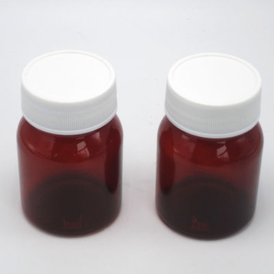 Συσκευή ταξιδιωτικών χαπιών Βάζο 50 ml Κενά φορητά πλαστικά μπουκάλια με λευκό καπάκι βίδα