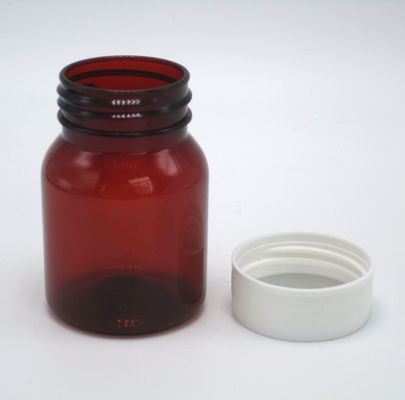 Συσκευή ταξιδιωτικών χαπιών Βάζο 50 ml Κενά φορητά πλαστικά μπουκάλια με λευκό καπάκι βίδα
