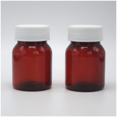 Συσκευή ταξιδιωτικών χαπιών Βάζο 50 ml Κενά φορητά πλαστικά μπουκάλια με λευκό καπάκι βίδα