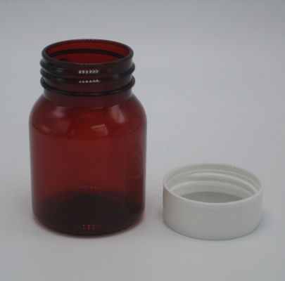 Συσκευή ταξιδιωτικών χαπιών Βάζο 50 ml Κενά φορητά πλαστικά μπουκάλια με λευκό καπάκι βίδα