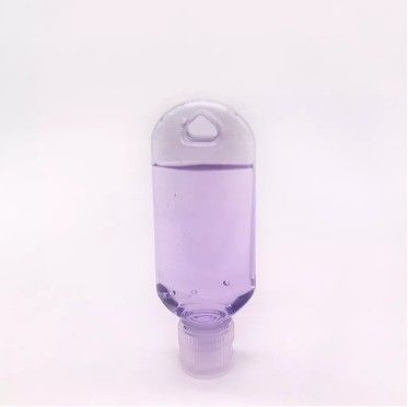 Διαφανές 50 ml PET δοχείο πλύσης χεριών φορητό επαναγεμιστό άδειο ταξιδιωτικό μπουκάλι με γάντζο
