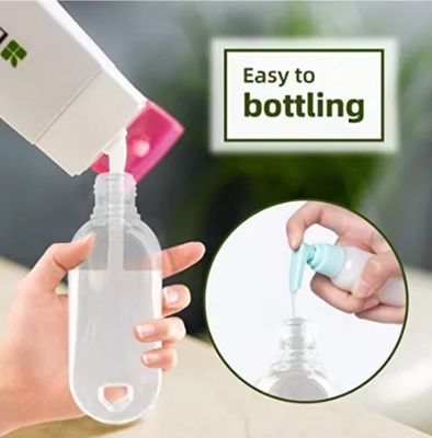 Διαφανές 50 ml PET δοχείο πλύσης χεριών φορητό επαναγεμιστό άδειο ταξιδιωτικό μπουκάλι με γάντζο