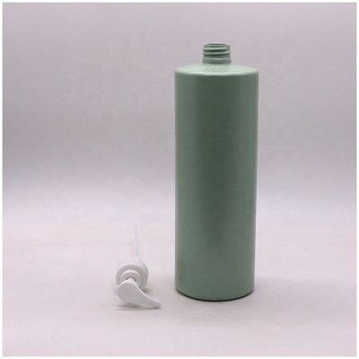 Χορτοκόλλημα HDPE 1L 1000mL Προσαρμοσμένη αντλία χρώματος / ψεκαστήρας λοσιόν μπουκάλι σαμπουάν δοχεία