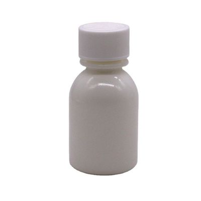 Παιδικά προστατευόμενο δοχείο καπάκις 60 ml PE λευκό φιαλίδιο υγρού για το στόμα για σιρόπι βήχα
