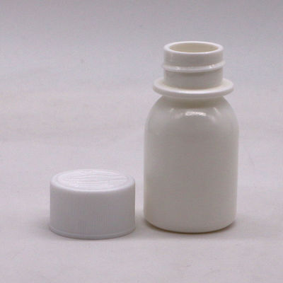 30 ml λευκό φιαλίδιο υγρού για από του στόματος PE με προστατευόμενο από παιδιά καπάκι και καπάκι CRC