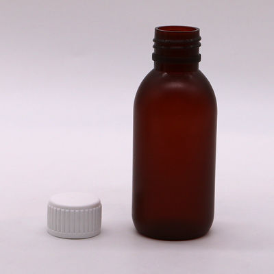 120 ml Σιρόπι για το βήχα Στρογγυλό υγρό παγετό πλαστικό μπουκάλι για ιατρικά απόβλητα