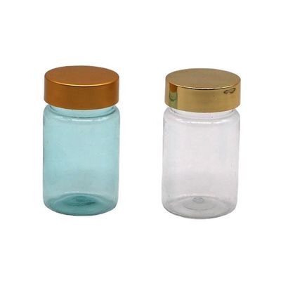 70 ml PET Μικρό διαφανές μπουκάλι πλαστικό δοχείο φαρμάκων με κάλυψη PS