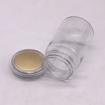 70 ml PET Μικρό διαφανές μπουκάλι πλαστικό δοχείο φαρμάκων με κάλυψη PS