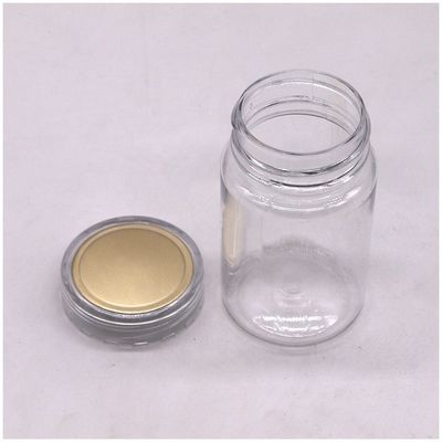 70 ml PET Μικρό διαφανές μπουκάλι πλαστικό δοχείο φαρμάκων με κάλυψη PS